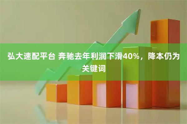 弘大速配平台 奔驰去年利润下滑40%，降本仍为关键词